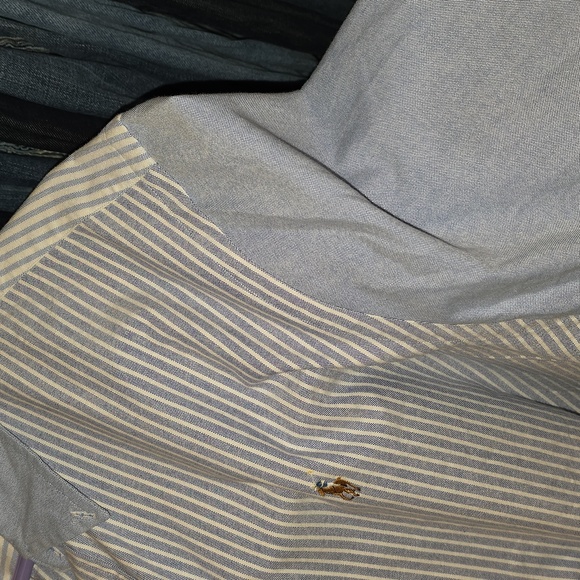Ralph Lauren Blue Label Light Blue and White Striped Shirt - Picture 7 of 7